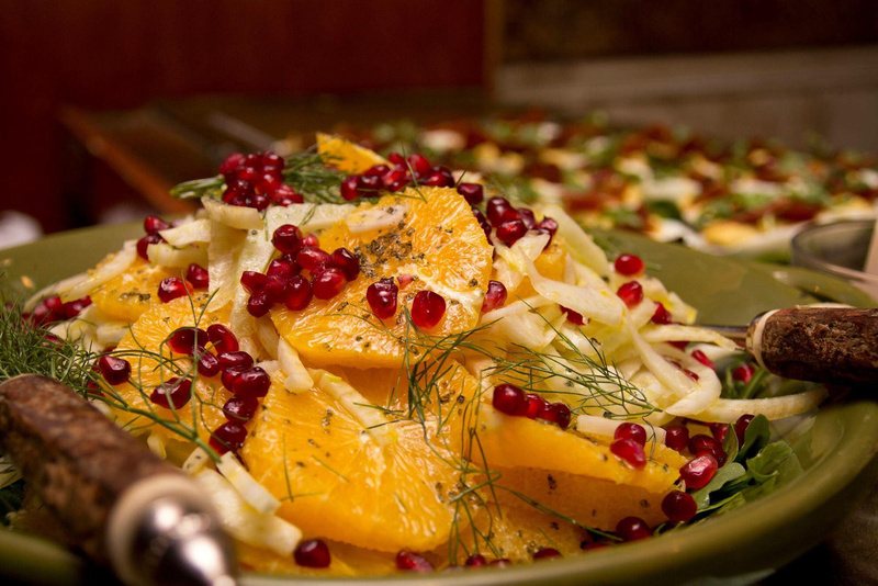 Citrus and pomegranate salad